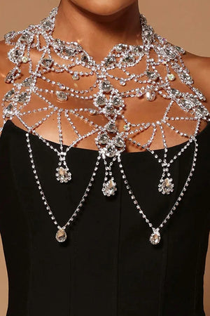 Britten Diamond Crystal Layer Chest Chain