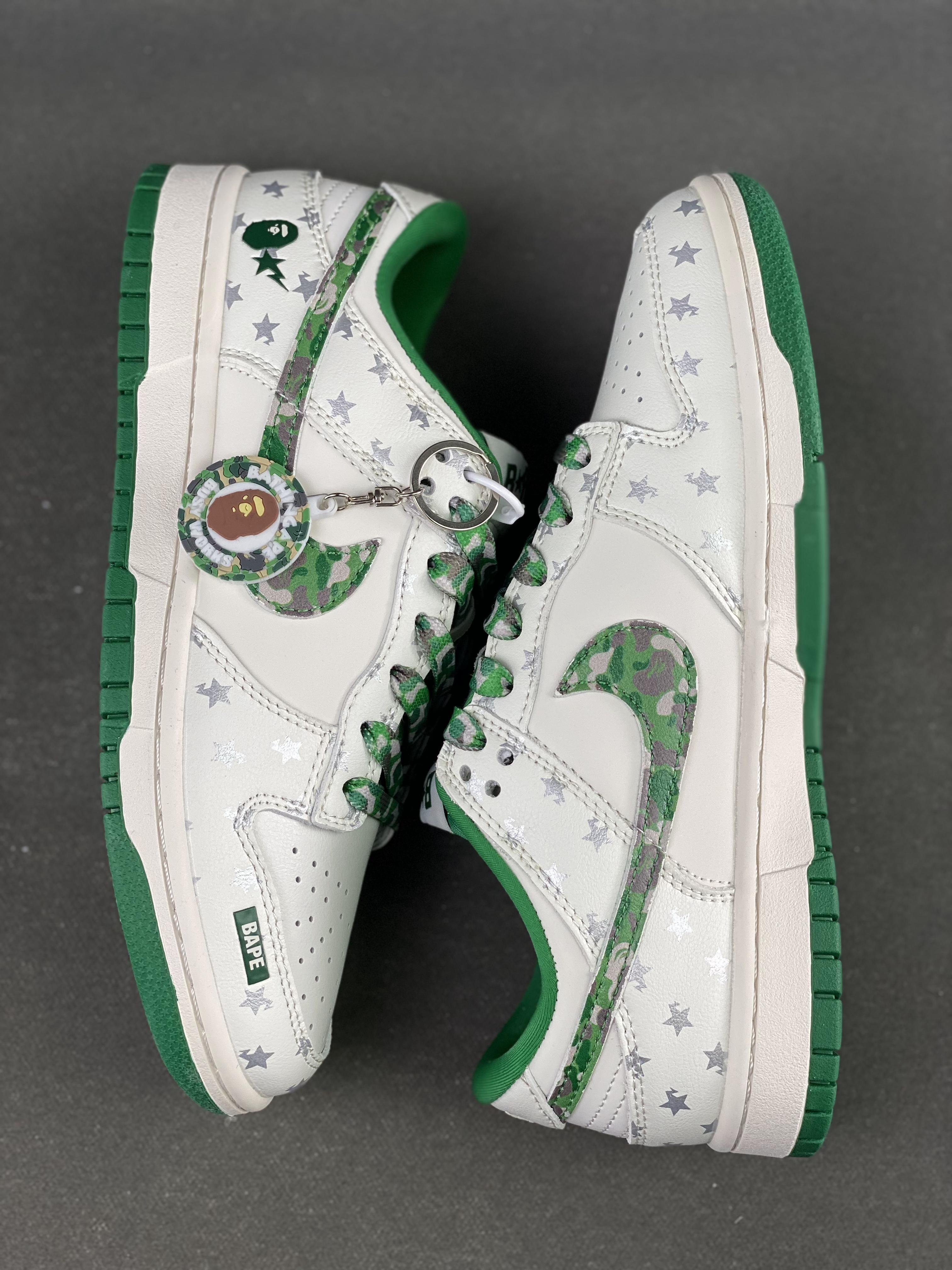 Custom SB Dunk X BAPE DW1098-349 - tntwear1