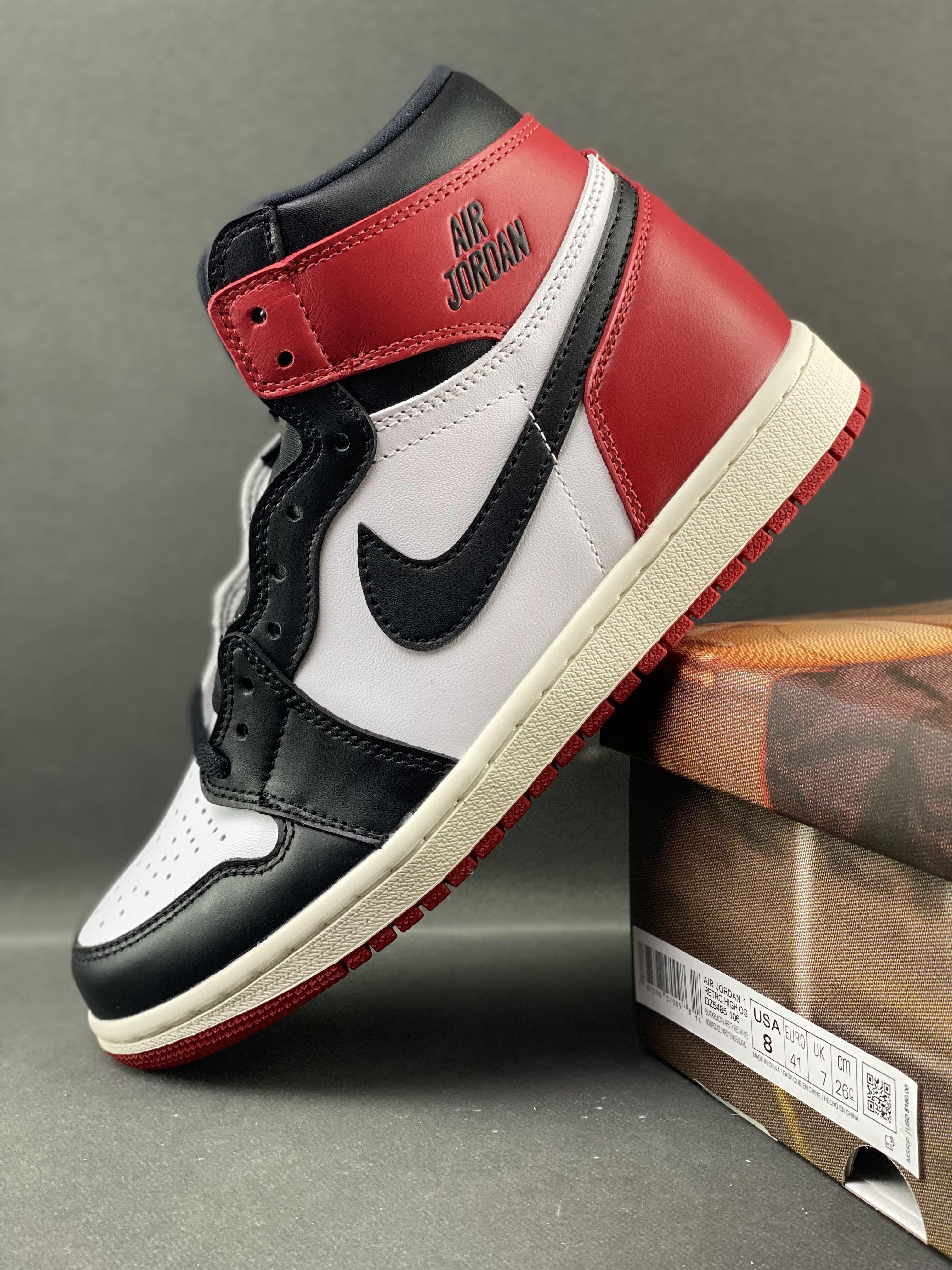 Custom Air Jordan 1 High OG“Black Toe Reimagined” - tntwear1