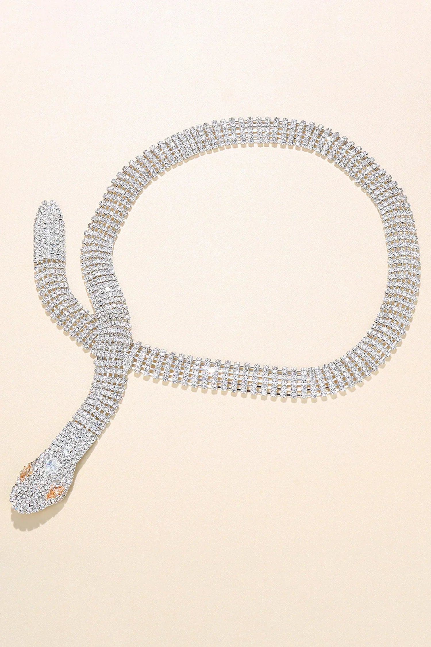 Lacey Serpent Diamond Necklace