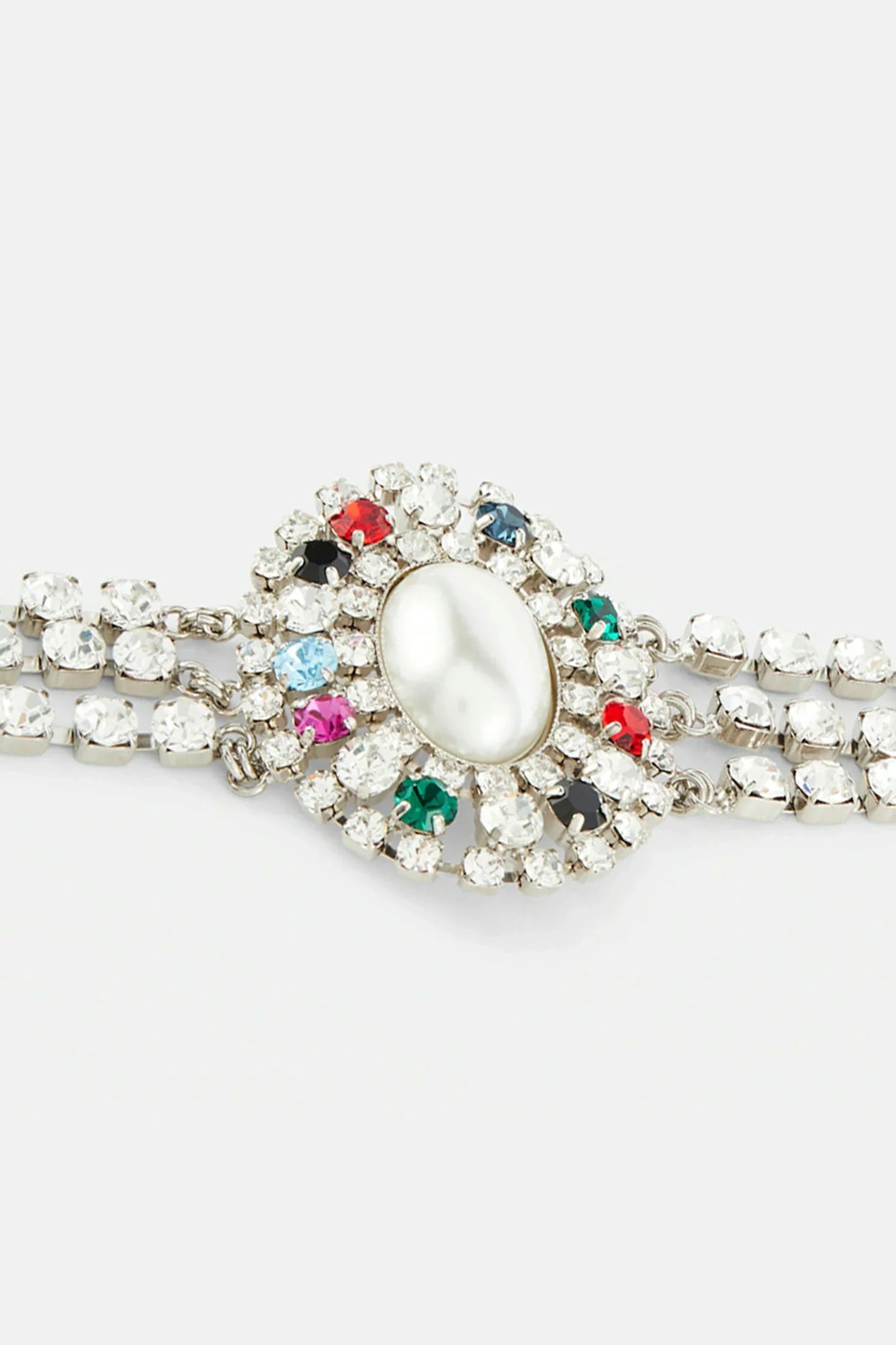 Anslie Pearl Diamond Layer Necklace