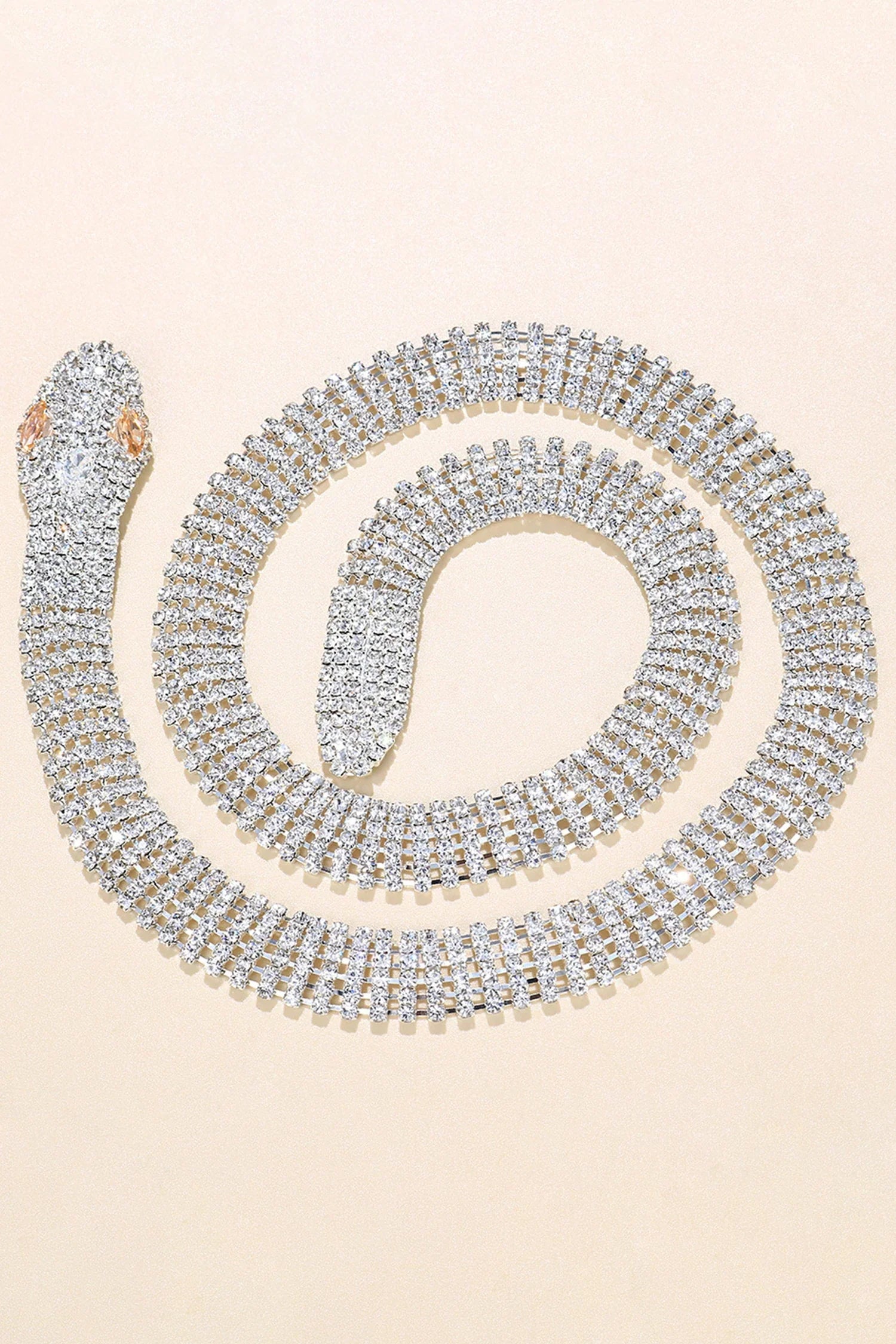 Lacey Serpent Diamond Necklace