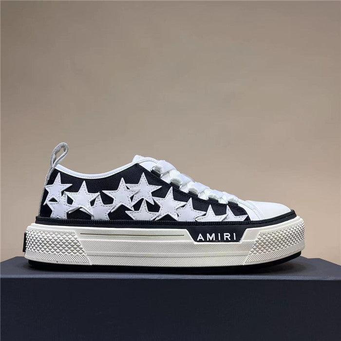 AMR Men Stars Court Low Black and White Sneakers-196 - tntwear1