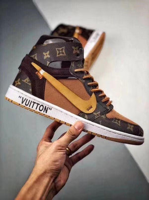 Custom Air Jordan 1 LV High Q ( Customs And Box ), Jordan 1 Sneakers Active A11 - tntwear1