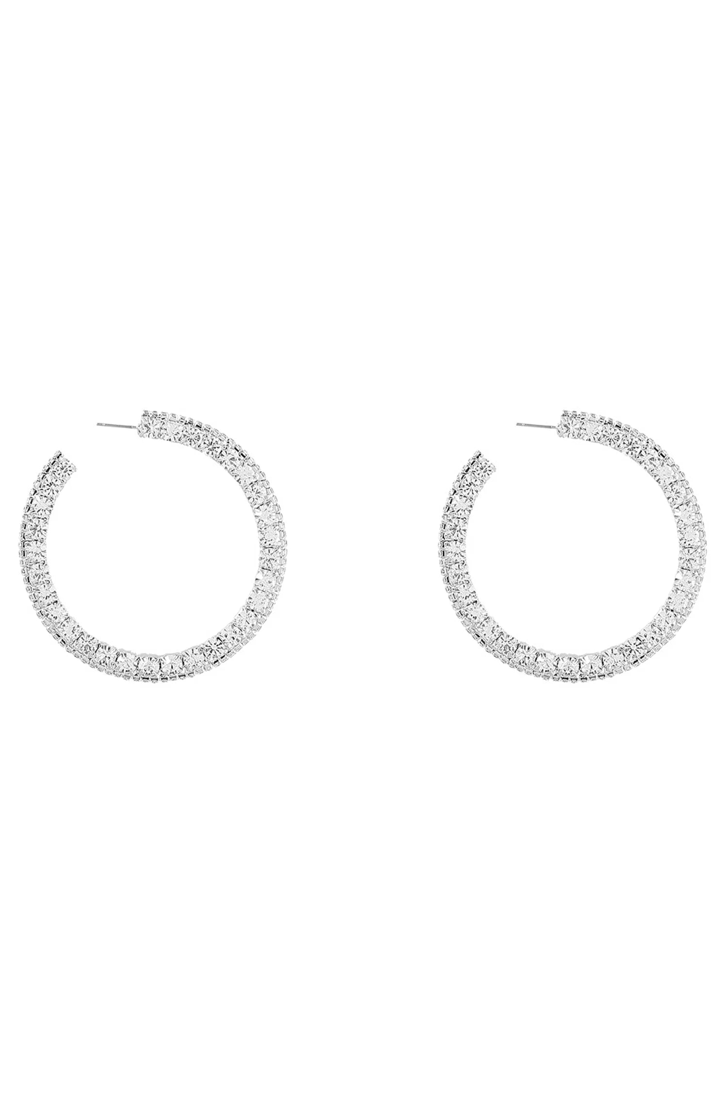 Annella Hoop Diamond Earrings