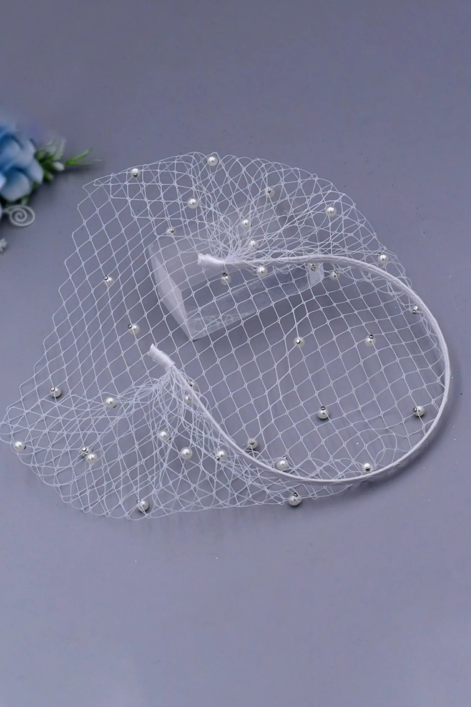 Elise Pearl Tulle Hairband