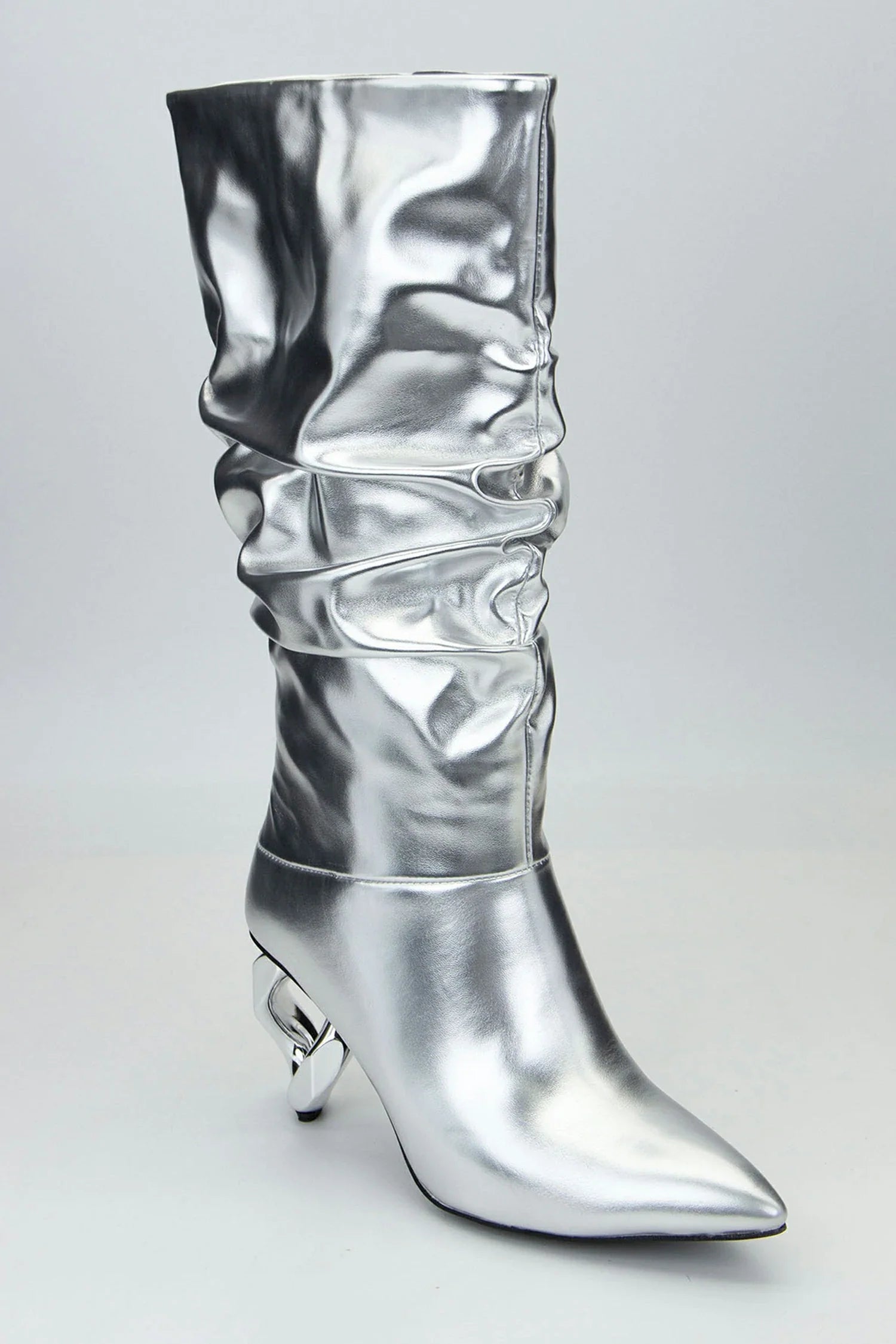 Bryntlee Pleat Glitter Point Boots