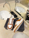 VSL Brown and White Leather Sneakers-166 - tntwear1