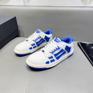 AMR Skel Top Low Blue and White Sneakers-156 - tntwear1