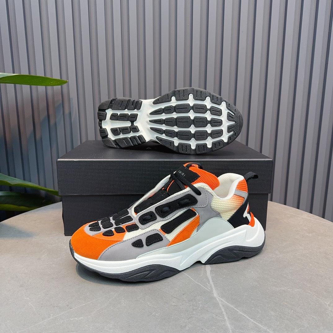 AMR Orange and Black Bone Runner Sneakers - 060 - tntwear1