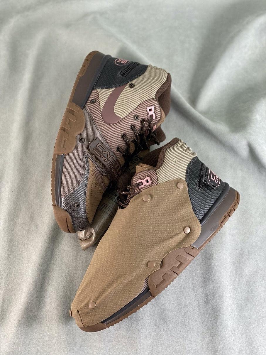 Custom Travis Scott x Air Trainer 1 Wheat DR7515-200 - tntwear1