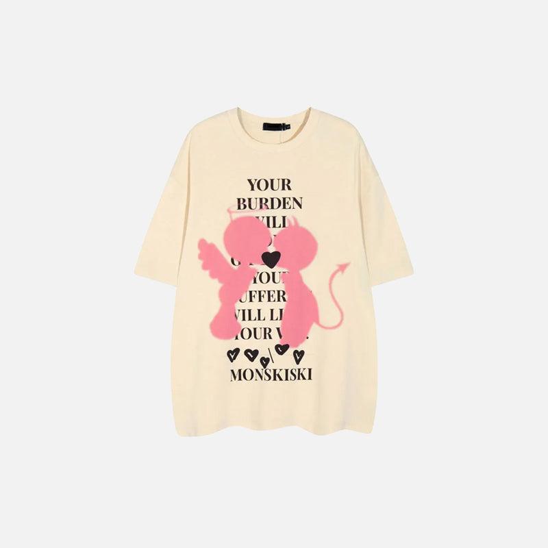 Devil & Angel Loose T-shirt - tntwear1