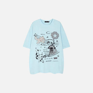 Kanji Cats Graffiti T-shirt - tntwear1