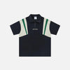 Retro Zip-up Polo Patchwork T-shirt - tntwear1