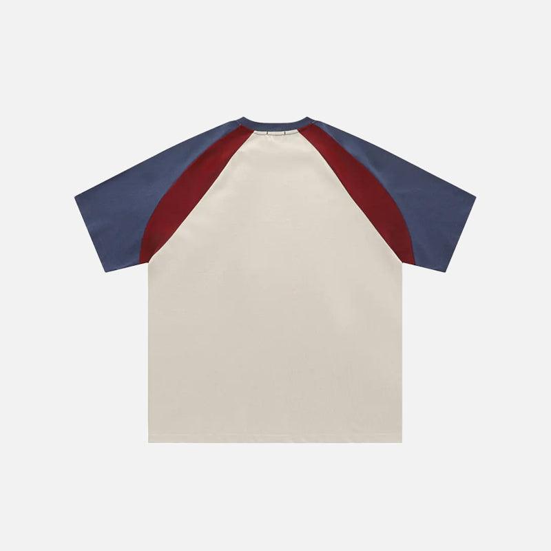 Y2K Letter Striped Print T-shirt - tntwear1