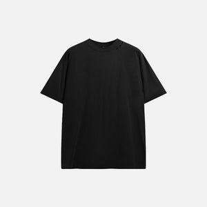 High-neck Respecting Solid Loose T-shirt - tntwear1