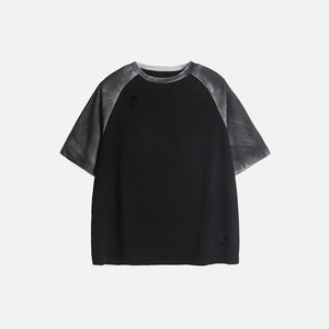 Vintage Patched Shoulders T-shirt - tntwear1