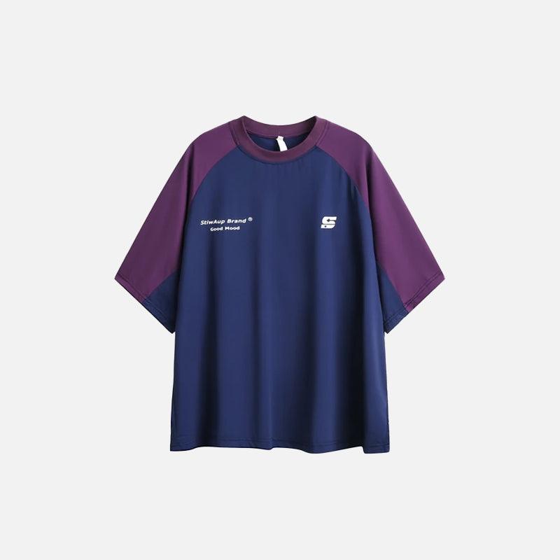 Oversized Youthful Patchwork T-shirt - tntwear1