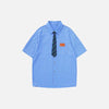 Spring Necktie Striped Shirt - tntwear1