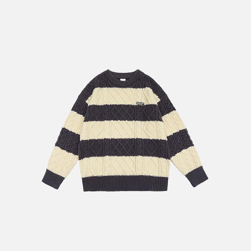 Classic Cable Knit Sweater - tntwear1