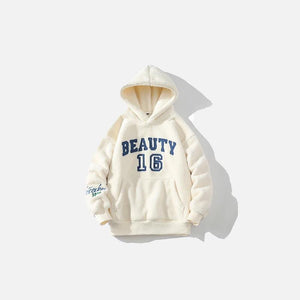 Loose Fluffy Fleece Hoodie - tntwear1