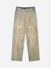 1984 American Embroidered Straight-leg Jeans - 1651 - tntwear1