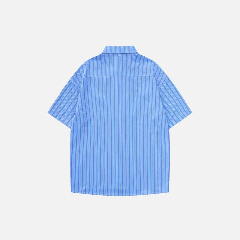 Spring Necktie Striped Shirt - tntwear1