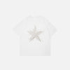 Splashing Milk Star Graphic T-shirt - tntwear1