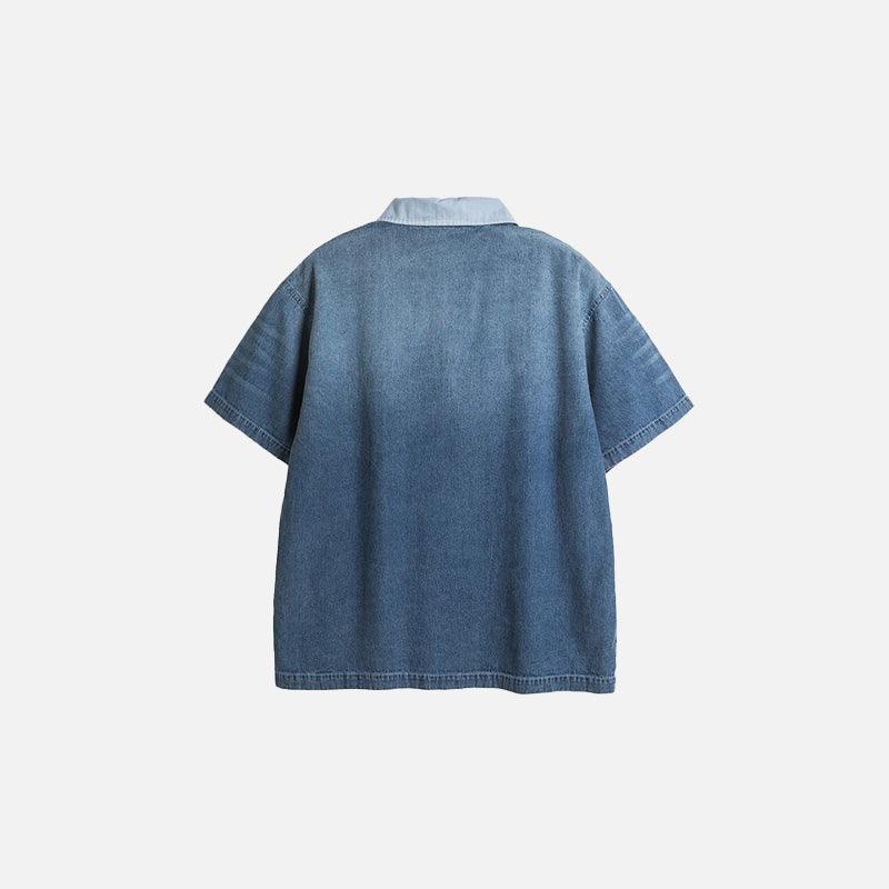 Faded Washed Polo T-shirt - tntwear1