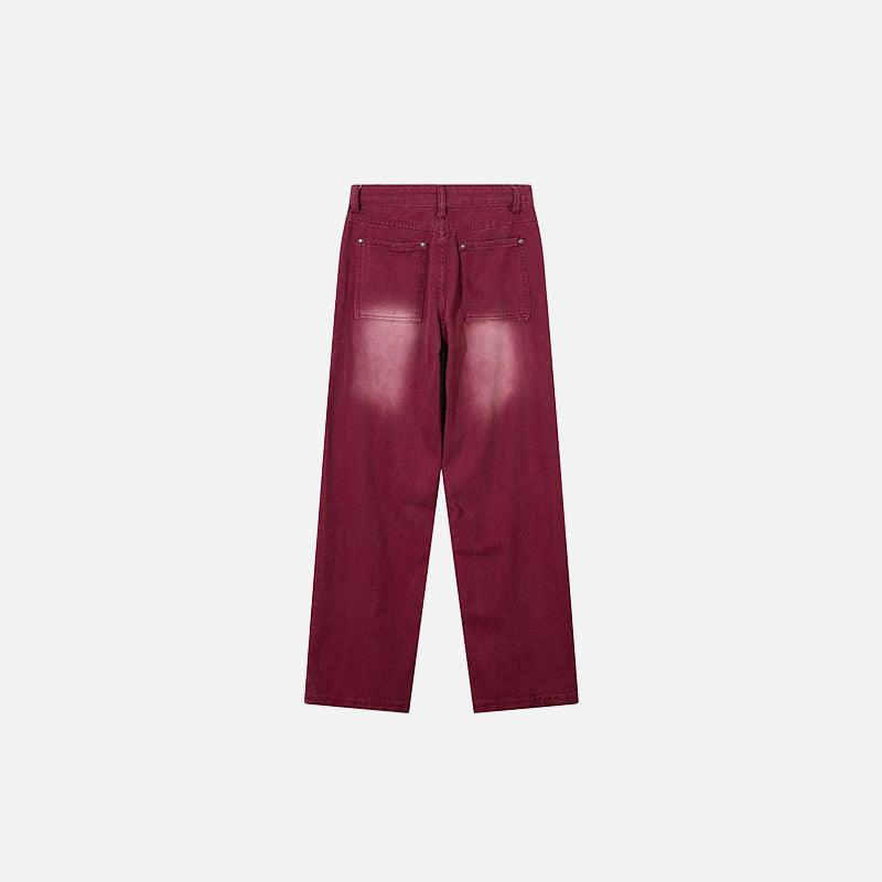 Red Brick Retro Vintage Jeans - tntwear1