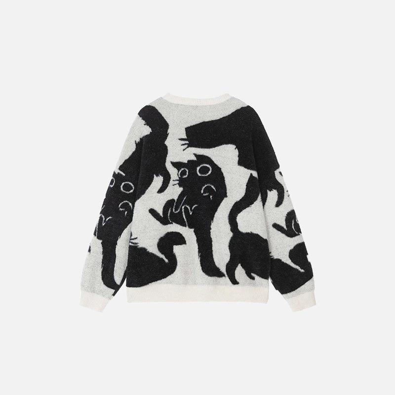 Mystic Cat Silhouettes Sweater - tntwear1