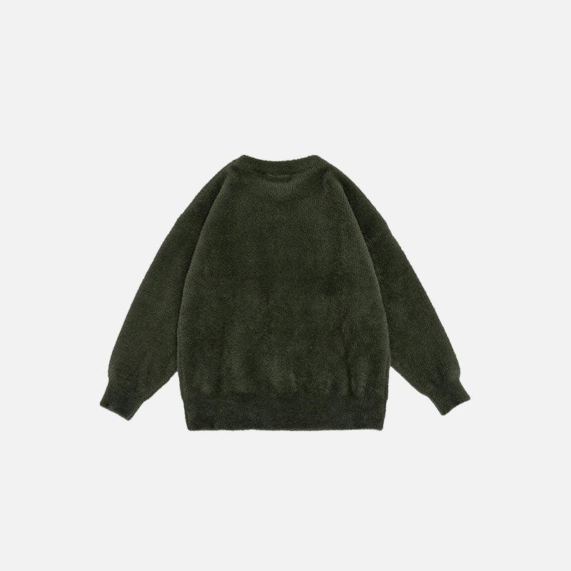 Fuzzy Cozy Knitted Sweater - tntwear1