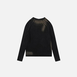 Loose Ripple Knitted Sweater - tntwear1