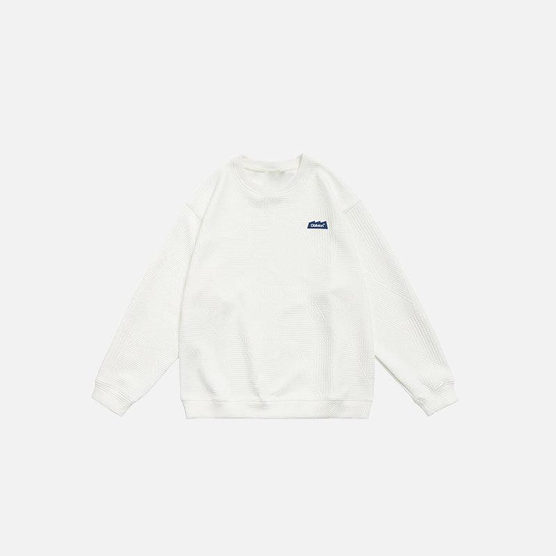 Solid Embroidered Sweatshirt - tntwear1