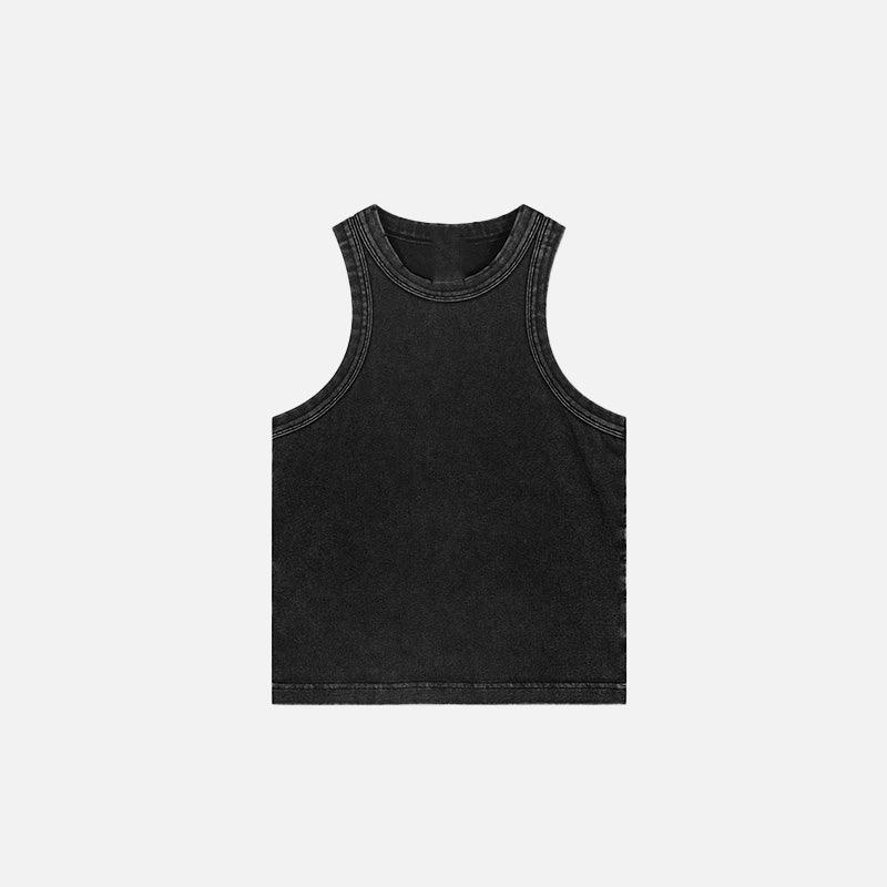 Women's Washed Solid Tank Top - tntwear1