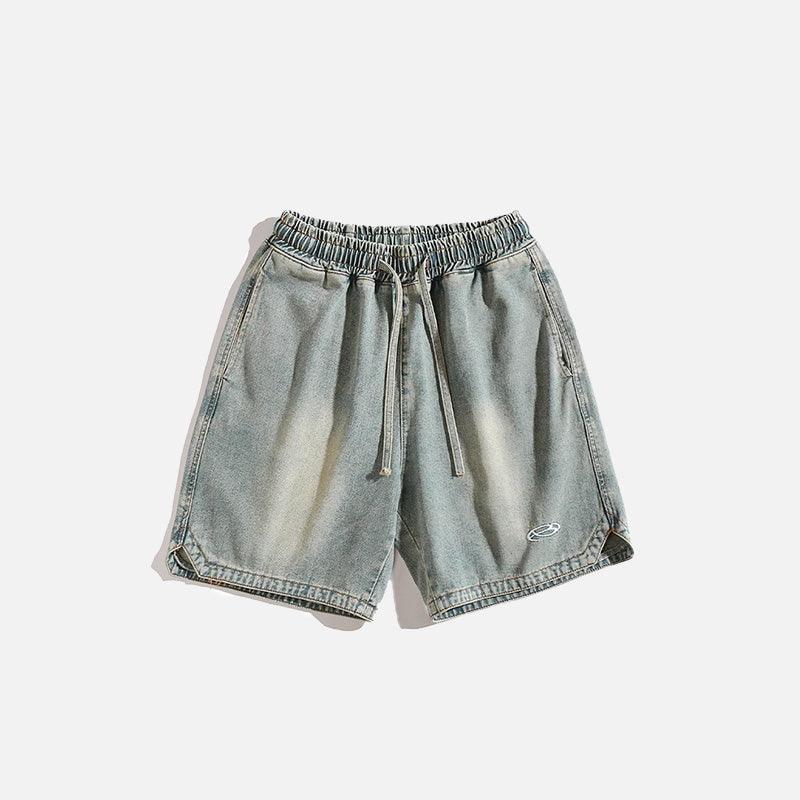 Vintage Washed Denim Shorts - tntwear1