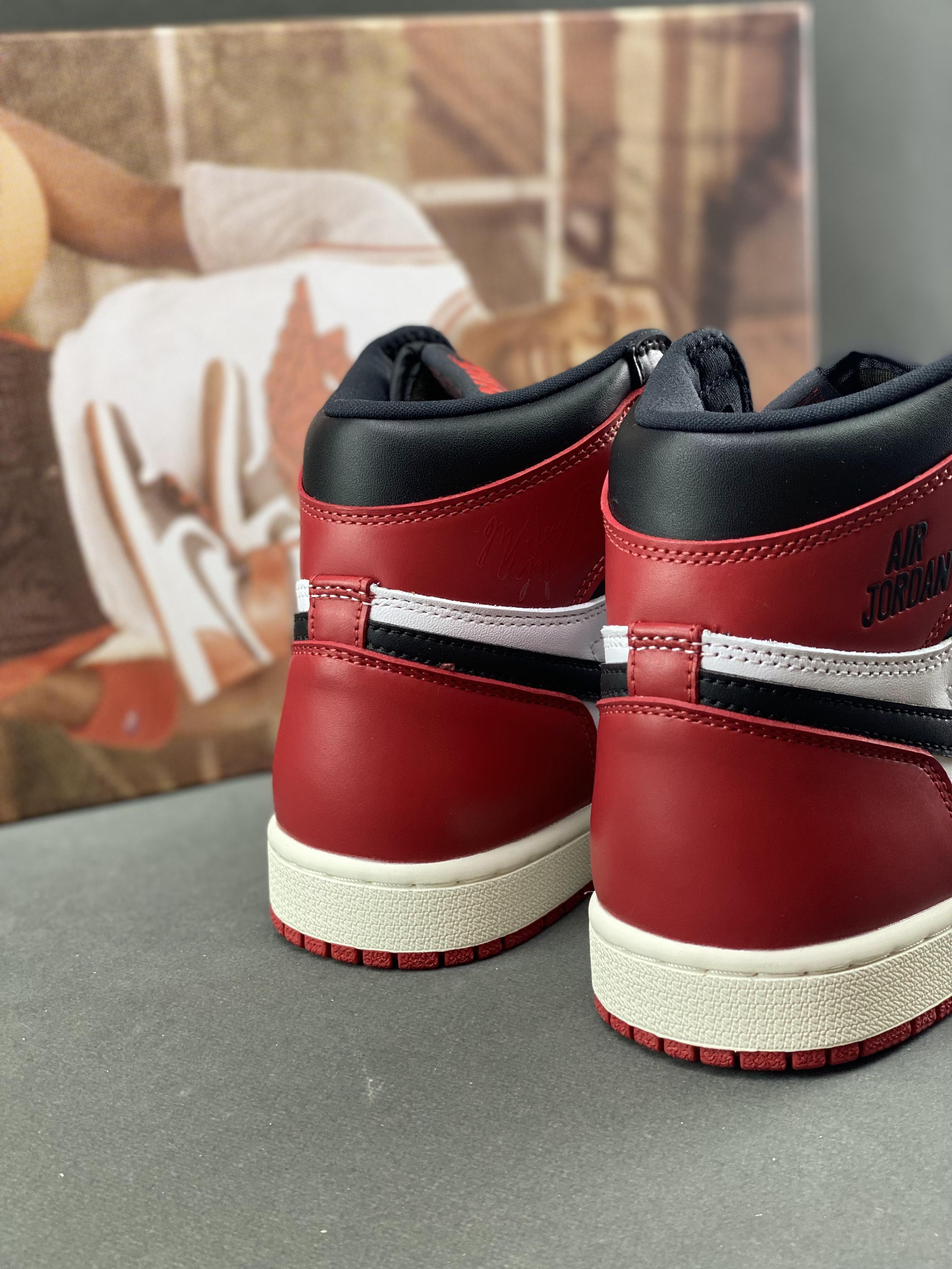 Custom Air Jordan 1 High OG“Black Toe Reimagined” - tntwear1