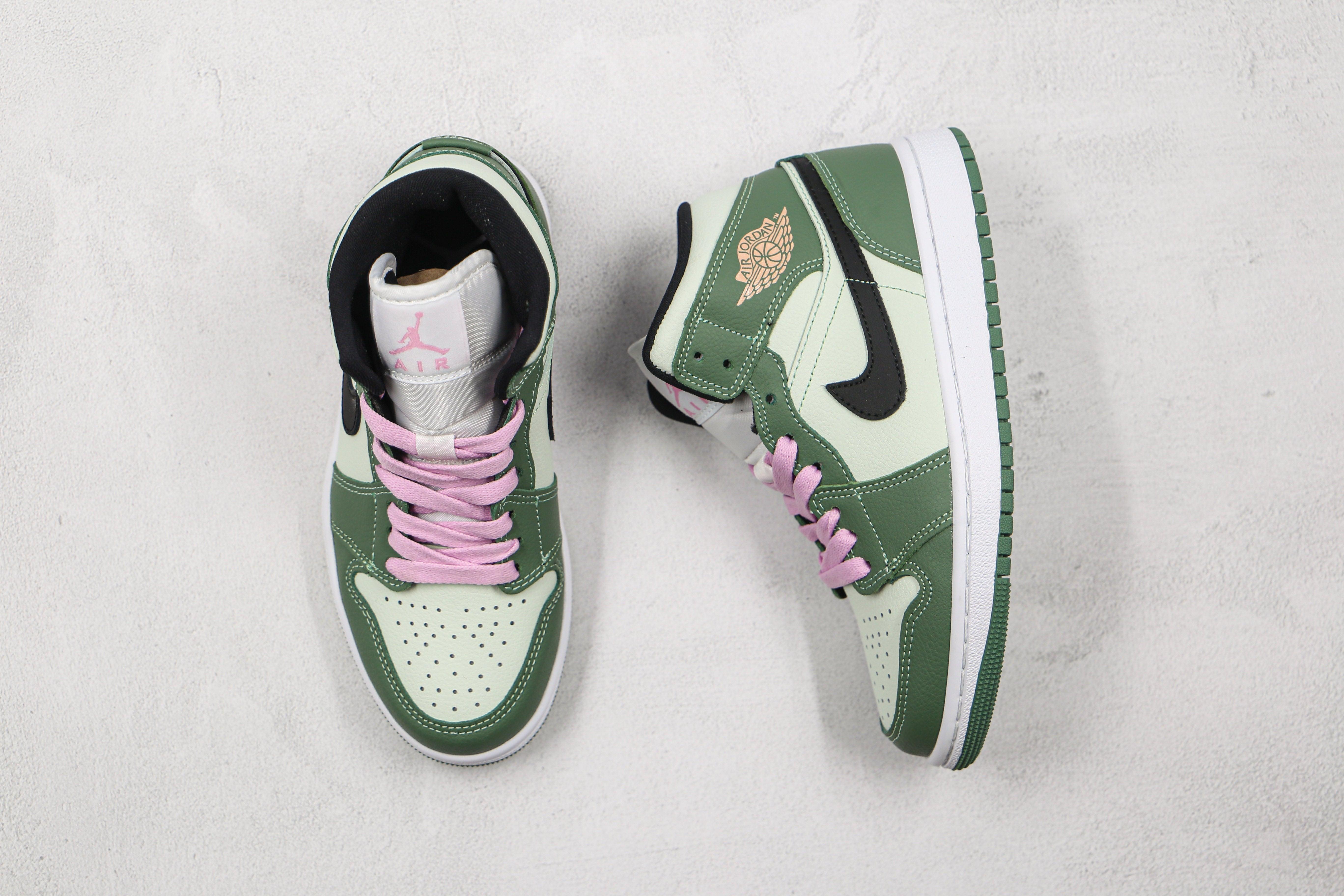 Custom Air Jordan 1 Dutch Green High Q - tntwear1