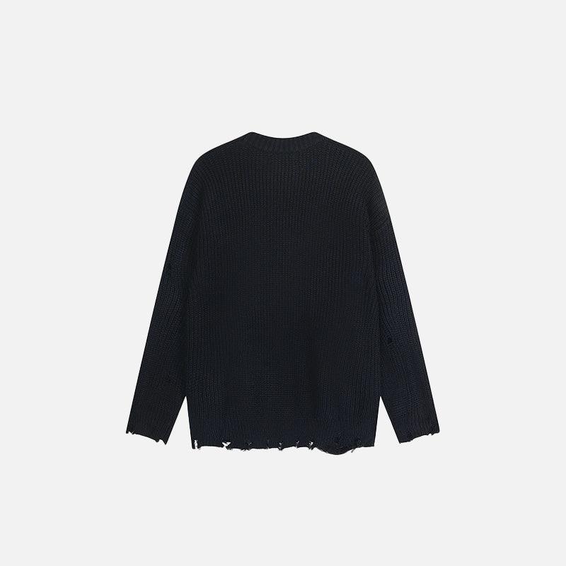 Distressed Number 9 Sweater - tntwear1