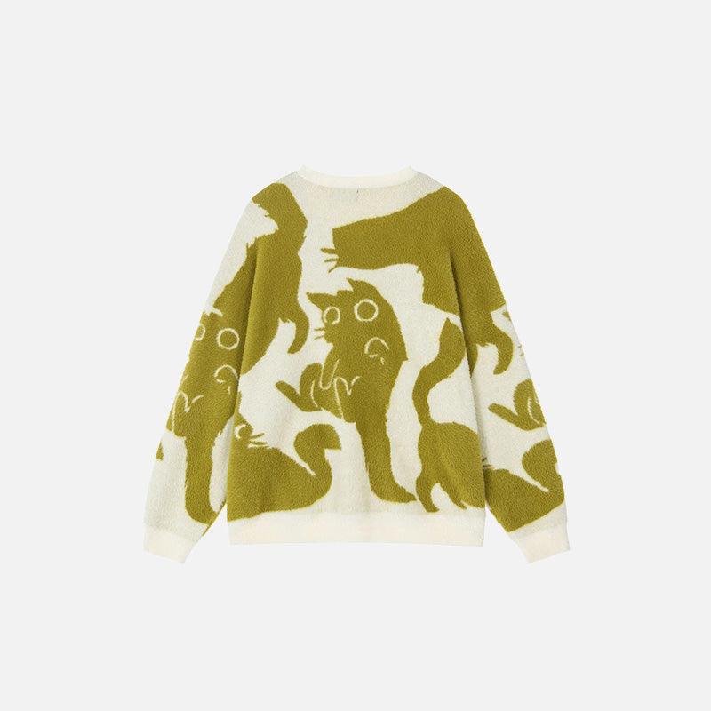 Mystic Cat Silhouettes Sweater - tntwear1