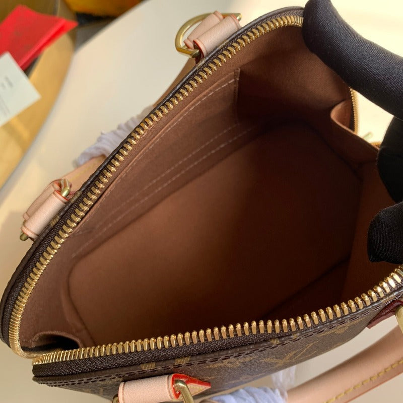 Tntwear - Alma BB Monogram Bag Brown/Pink