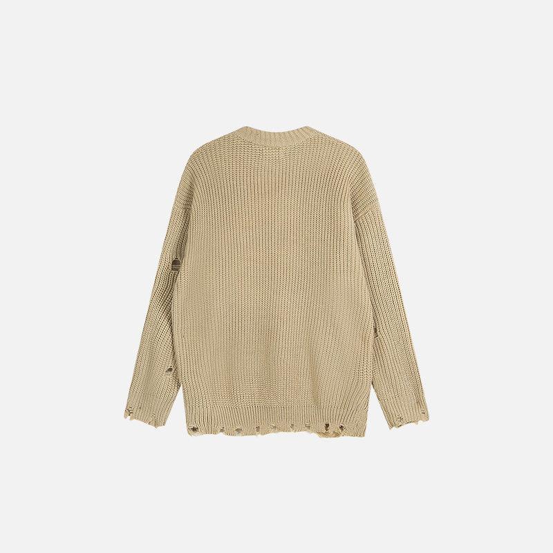 Distressed Number 9 Sweater - tntwear1