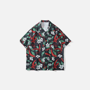 Paprika Leaves Print Shirt - tntwear1