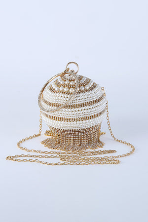 Annistin Diamond Pearl Tassel Mini Bag