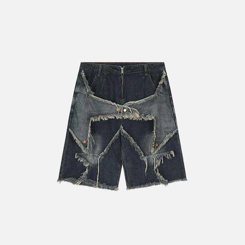 Vintage Star Fringe Jorts - tntwear1