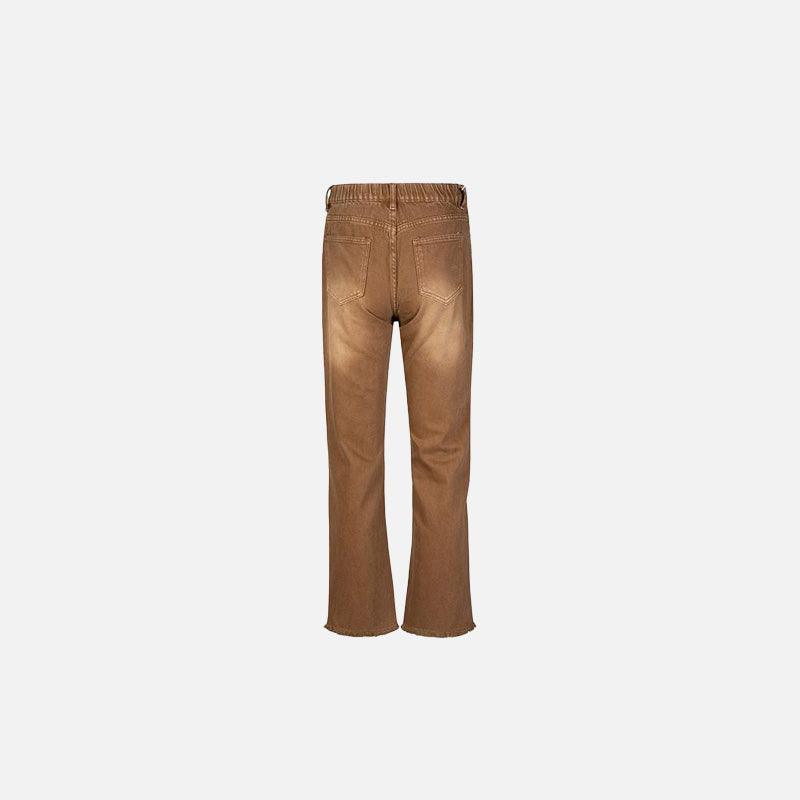 Vintage Brown Straight-Leg Jeans - tntwear1