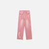 Pink Star Turned-down Waist Jeans - tntwear1