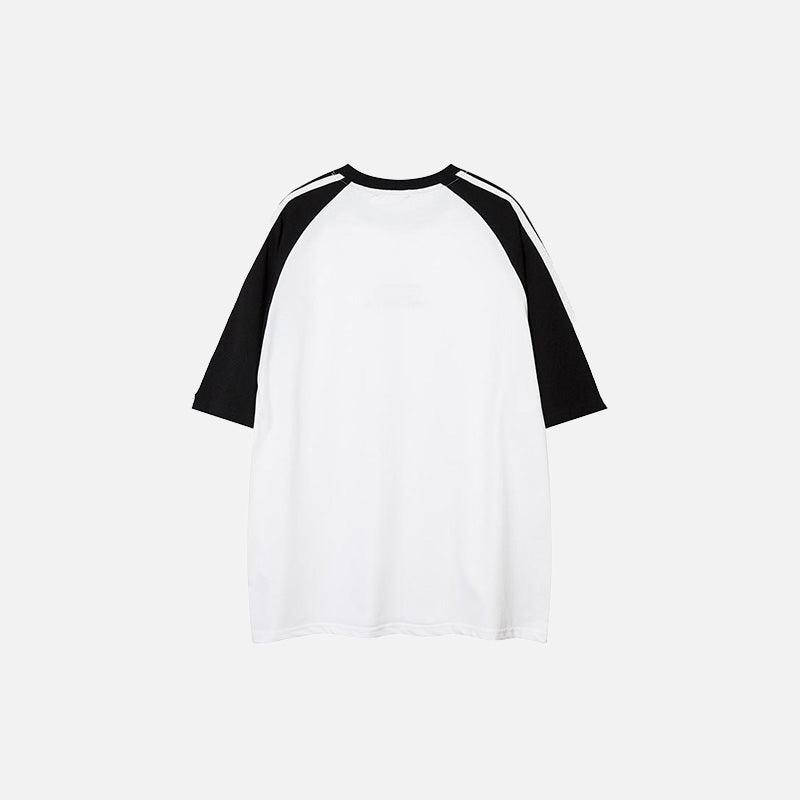 Loose Side-striped T-shirt - tntwear1