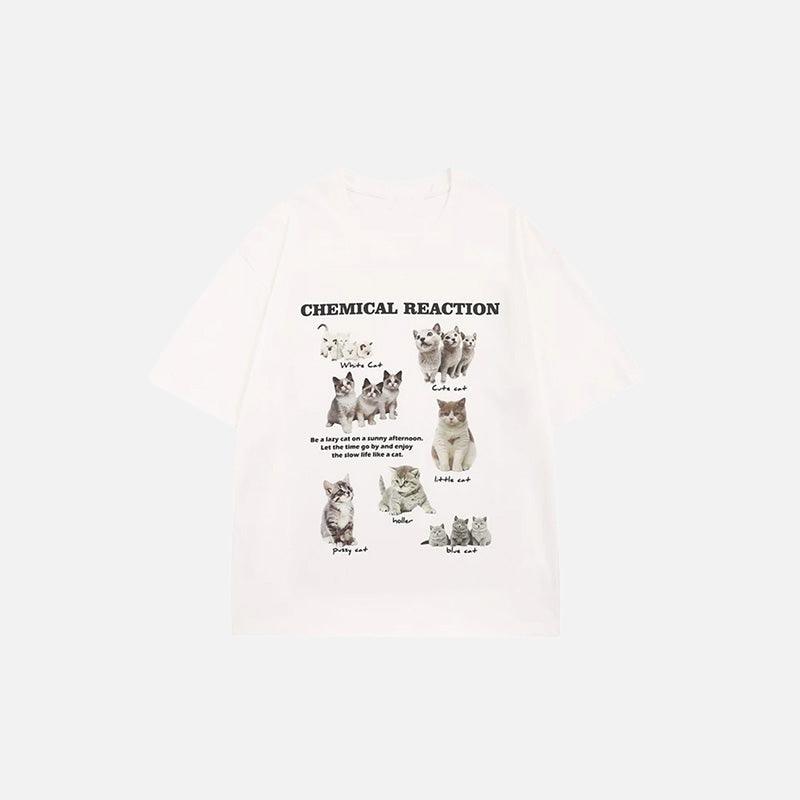 Y2k Women's Cat T-shirt - tntwear1