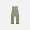 Khaki Baggy Multi-pocket Denim Pants - tntwear1